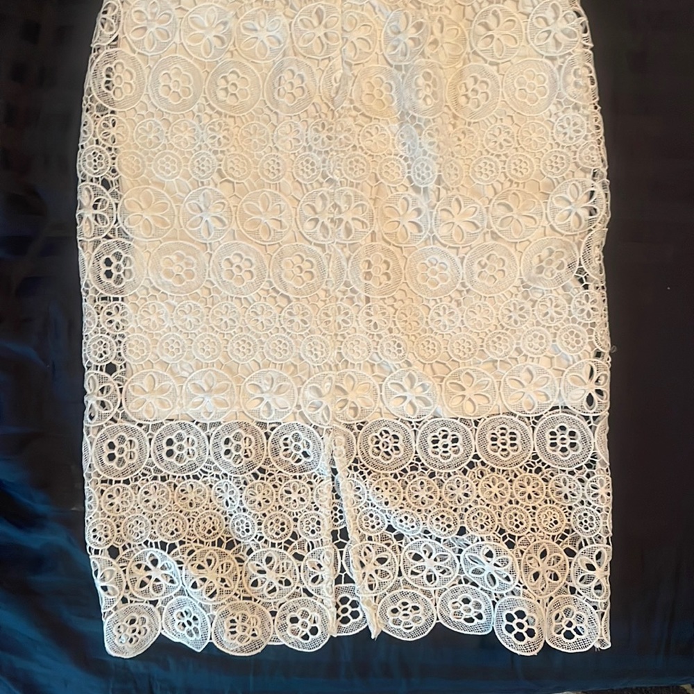 All white Express summer dress